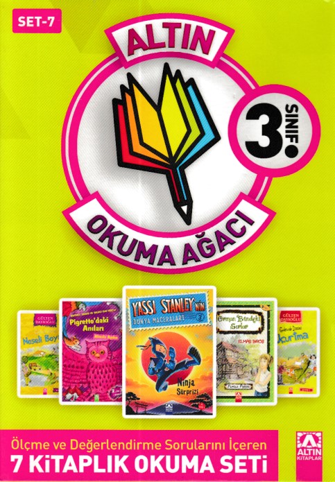 Altın Okuma Ağacı  3 Sınıf Set 7 Açık Yeşil Kapak