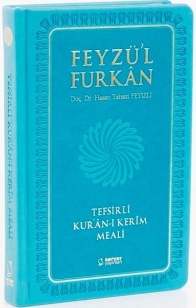 Feyzül Furkan Tefsirli Kuranı Kerim Meali Cep Boy  Sadece Meal  Ciltli  Turkuaz