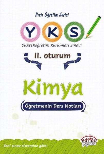 Editör YKS Kimya 2 Oturum Öğretmenin Ders Notları