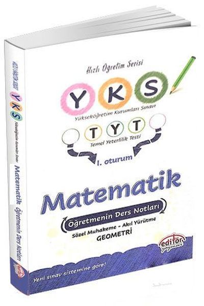 Editör YKS 1 Oturum TYT Matematik Öğretmenin Ders Notları