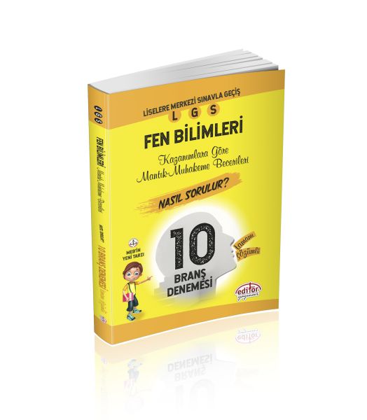 Editör 8 Sınıf LGS Tamamı Çözümlü Fen Bilimleri 10 Deneme