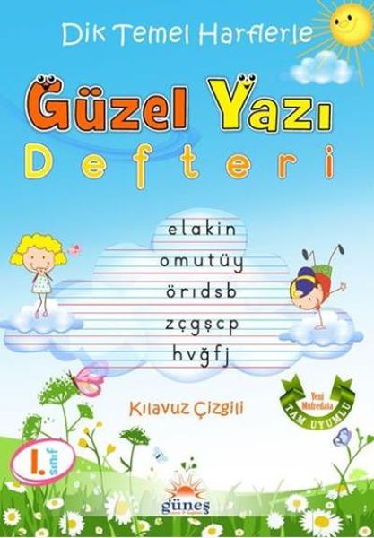 Dik Temel Harflerle Güzel Yazı Defteri 1Sınıf