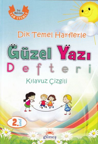 2Sınıf Dik Temel Harflerle Güzel Yazı Defteri Kılavuz Çizgili