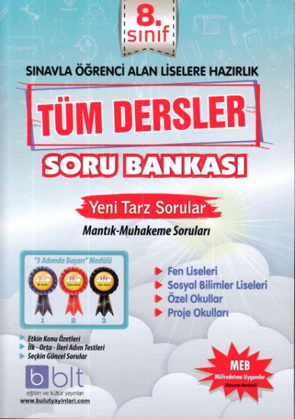 Bulut 8Sınıf Tüm Dersler Soru Bankası MantıkMuhakeme Soruları Yeni