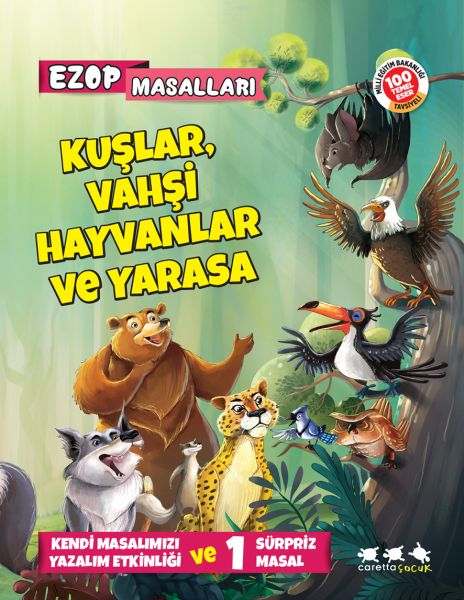 Ezop Masalları  Kuşlar Vahşi Hayvanlar ve Yarasa