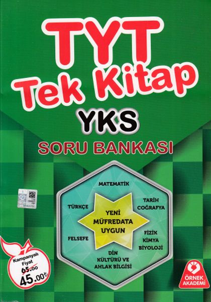 Örnek Akademi YKS TYT Tek Kitap Soru Bankası Yeni