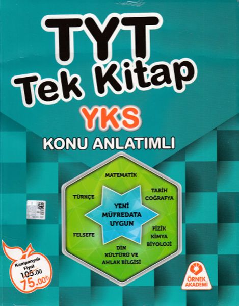 Örnek Akademi YKS TYT Tek Kitap Konu Anlatımlı Yeni