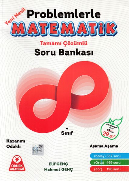 Örnek Akademi 8 Sınıf Problemlerle Matematik Tamamı Çözümlü Soru Bankası Yeni