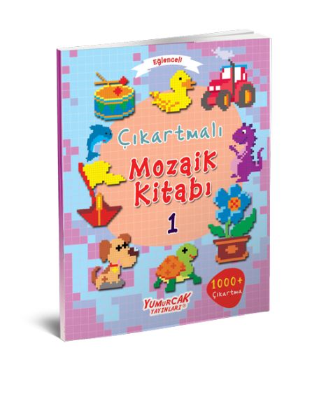 Eğlenceli Çıkartmalı Mozaik Kitabı Seti 4 Kitap Takım