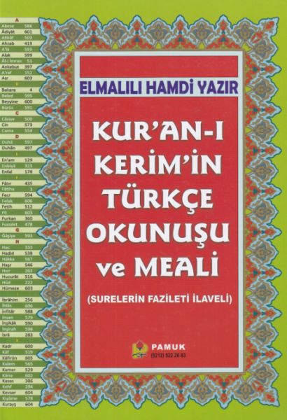 Kuranı Kerimin Türkçe Okunuşu ve Meali Rahle Boy Kuran203