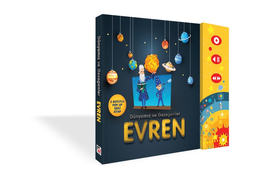 Dünyamız ve Gezegenler Evren 3 Boyutlu PopUp Sesli Elektronik Kitap