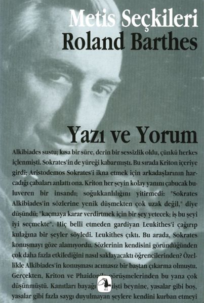 Yazı ve Yorum Roland Barthesdan Seçme Yazılar