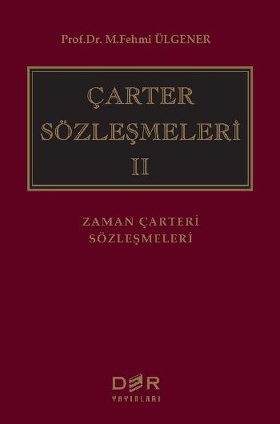 Çarter Sözleşmeleri 2 Ciltli