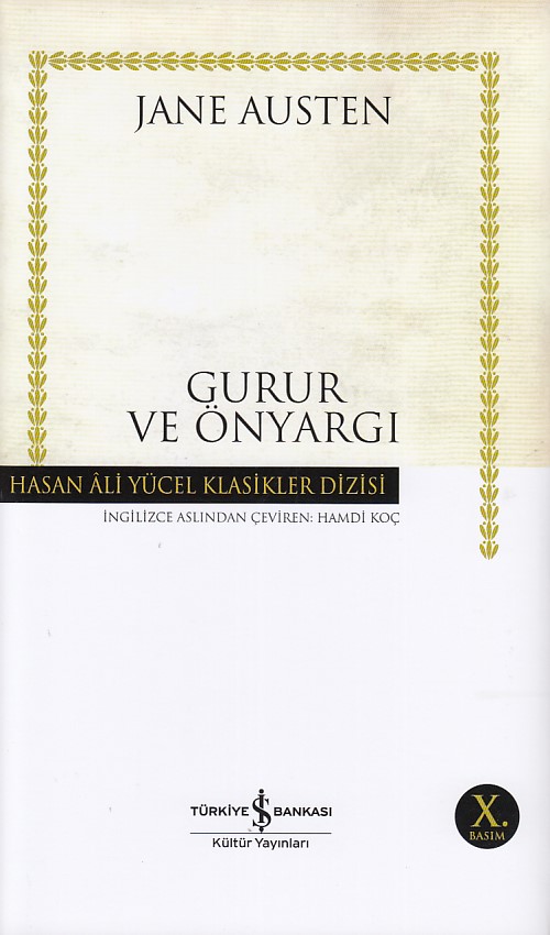 Gurur ve Önyargı  Hasan Ali Yücel Klasikleri Ciltli