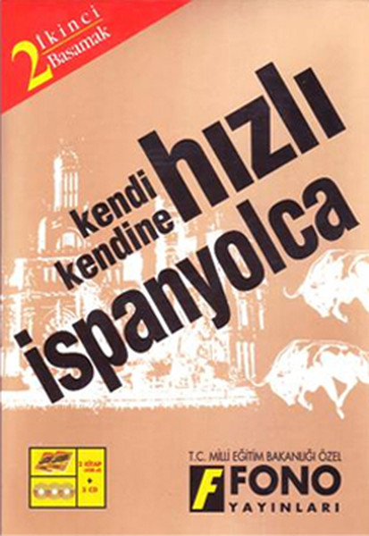 Kendi Kendine Hızlı İspanyolca 2 Basamak 3 Kitap+3 CD