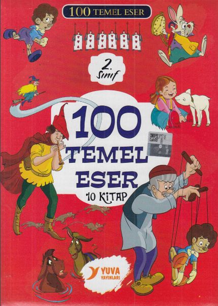 100 Temel Eser 2 Sınıflar İçin 10 Kitap Set