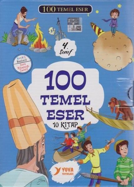 100 Temel Eser 4 Sınıflar İçin 10 Kitap Set