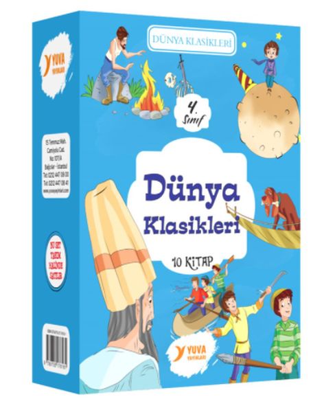 4 Sınıf Dünya Klasikleri Serisi 10 Kitaplık Set