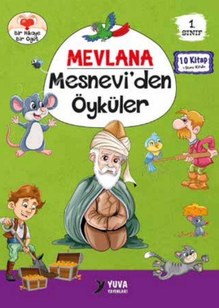 1 Sınıf Mevlana Mesneviden Öyküler 10 Kitaplık Set