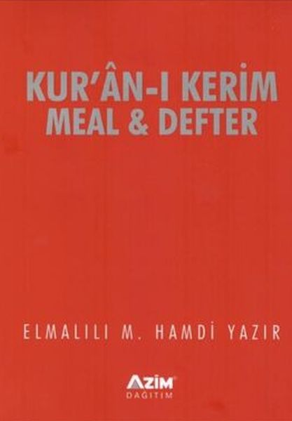 Kuranı Kerim Meal ve Defter