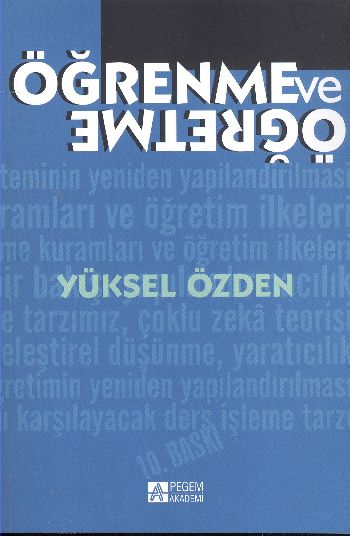 Öğrenme ve Öğretme  Prof Dr Yüksel Özden