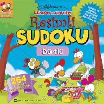 Limon ile Zeytin Resimli Sudoku  Dörtlü