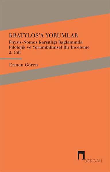 Kratylos 2 Cilt  Kratylosa Yorumlar