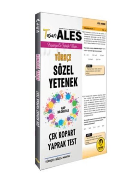 Tasarı 2020 ALES Sözel Yetenek Türkçe Çek Kopart Yaprak Test