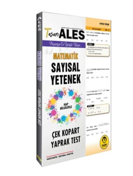 Tasarı 2020 ALES Sayısal Yetenek Matematik Çek Kopart Yaprak Test