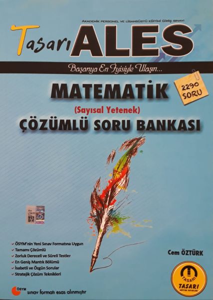 Tasarı 2020 ALES Matematik Çözümlü Soru Bankası