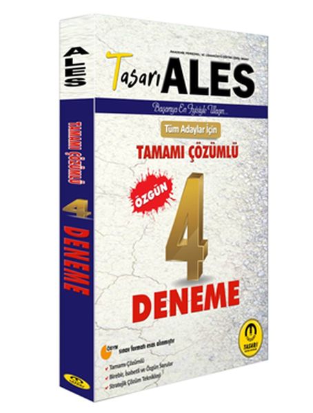 Tasarı ALES Özgün 4 Fasikül Çözümlü Deneme Yeni