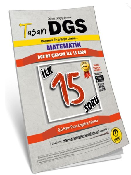 Tasarı DGS Matematik İlk 15 Garanti Soru Kitapçığı Yeni