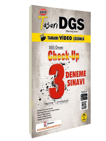 Tasarı DGS Öncesi Check Up Video Çözümlü 3 Deneme