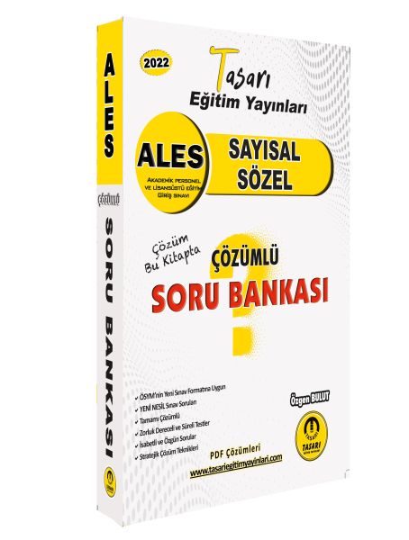 Tasarı Ales SayısalSözel Çözümlü Soru Bankası