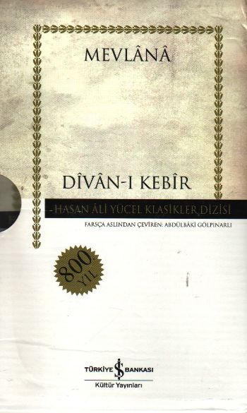 Divanı Kebir 8 Cilt Takım Karton Kapak Kutulu