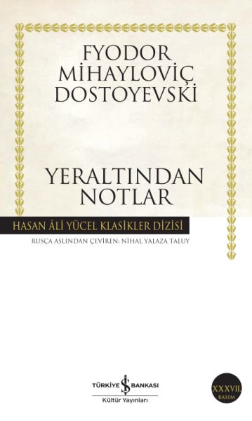 Yeraltından Notlar  Hasan Ali Yücel Klasikleri