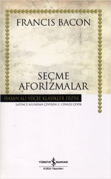 Seçme Aforizmalar  Hasan Ali Yücel Klasikleri Ciltli