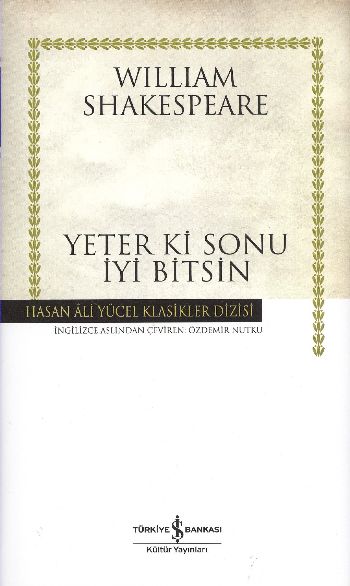 Yeter Ki Sonu İyi Bitsin  Hasan Ali Yücel Klasikleri Ciltli